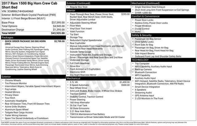 ram ram 1500 pickup 2017 3C6RR6LT4HG640460 image ram ram 1500 pickup 2017 3C6RR6LT4HG640460 image